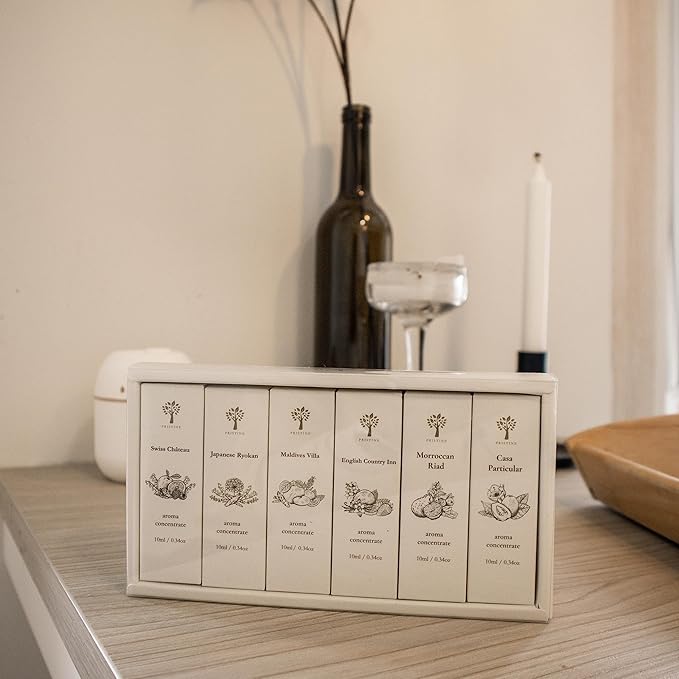 Essential Oils Top 6 Premium Hotel Blend for Oil Diffusers for Home Hotel Collection Diffuser Oil for Water Based Essential Oil Diffuser,Scent Diffuser,Aromatherapy diffuser, Home Essentials, Gift Set