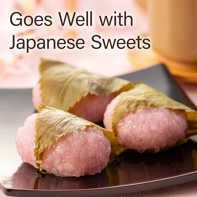 Chaganju Sakura Floral Green Tea - Japanese Loose Leaf With Sakura Petals, 2.82oz (80g)