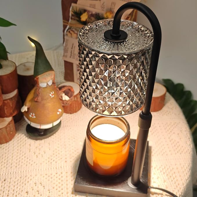 Candle Warmer Lamp with Timer Dimmer Adjustable Height, Lamp Candle Warmer for Jar Candles, Home Decor, for Women Birthday