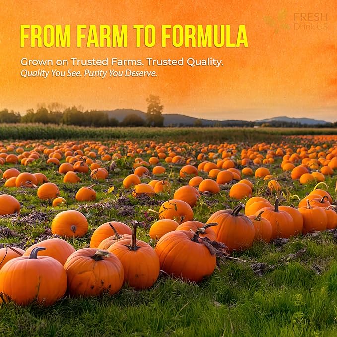 FRESHDRINKUS, Pumpkin Seed Oil Gummies | 90 Count | 4000mg with Zinc & Vitamin C – Plant-Based, Non-GMO, Gluten-Free – Premium Men’s & Women’s Wellness Gummies