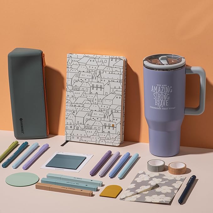 DIVERSEBEE 30 oz Insulated Stainless Steel Tumbler with Lid, Inspirational Birthday Thank You Gifts for Women, Mom, Wife, Girlfriend, Teacher, Her, Nurses, Best Friend, Travel Mug (Cloud)