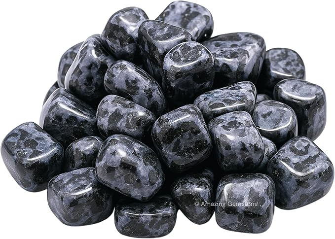 Amazing Gemstone Indigo JasperCrystals and Healing Stones Tumbled - 1 oz Indigo Jasper Stone, Natural Healing Stones for Energy Balance, Stress Relief - Premium Polished Gems Rocks for Meditation