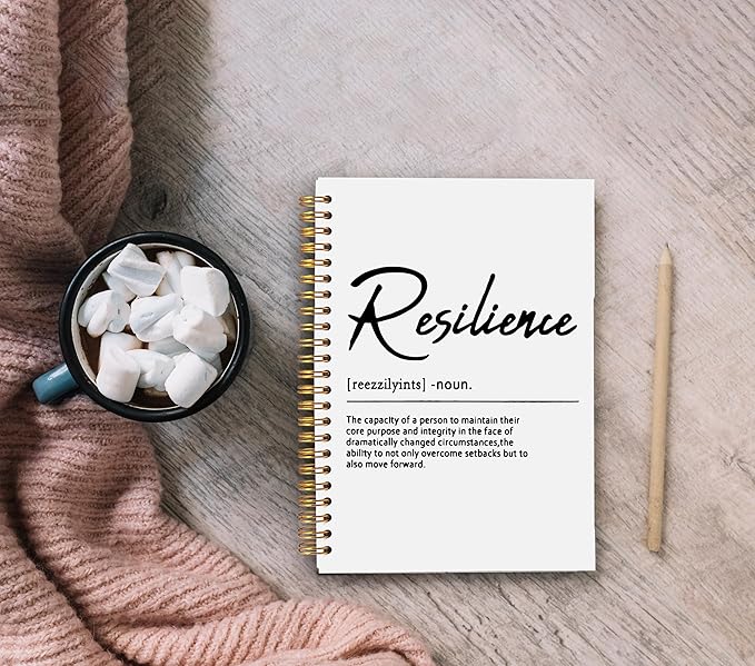 Inspirational Spiral Notebook,Inspirational Journal,Inspirational Journal for Women Men Writing,Grit Spiral Notebook 8.3×5.5 Inch