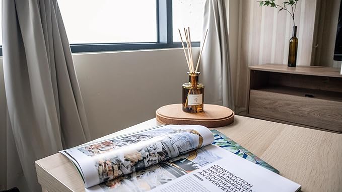 PRISTINE Casa Particular/Inspired by Wyndham Reed Diffuser for Home | Rich Blend of Tobacco Leaves, Sweetness of Guava Reed Diffuser Set, Oil & Reed Diffuser Sticks | Home & Office Decor