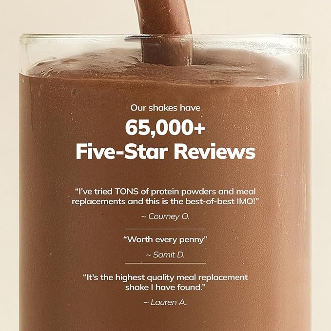 Ka’Chava Whole Body Meal Shake Chocolate, 5-count Travel Size Sachets – Vegan Protein Powder with 85+ Superfoods & Greens – Plant-Based Meal Replacement with Probiotics & Digestive Enzymes – Gluten & Dairy Free (5 Servings)