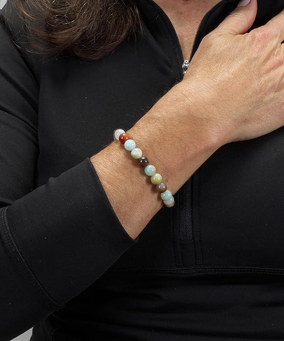 Cherry Tree Collection - Small, Medium, Large Sizes - Gemstone Beaded Bracelets For Women and Men - 8mm Round Beads