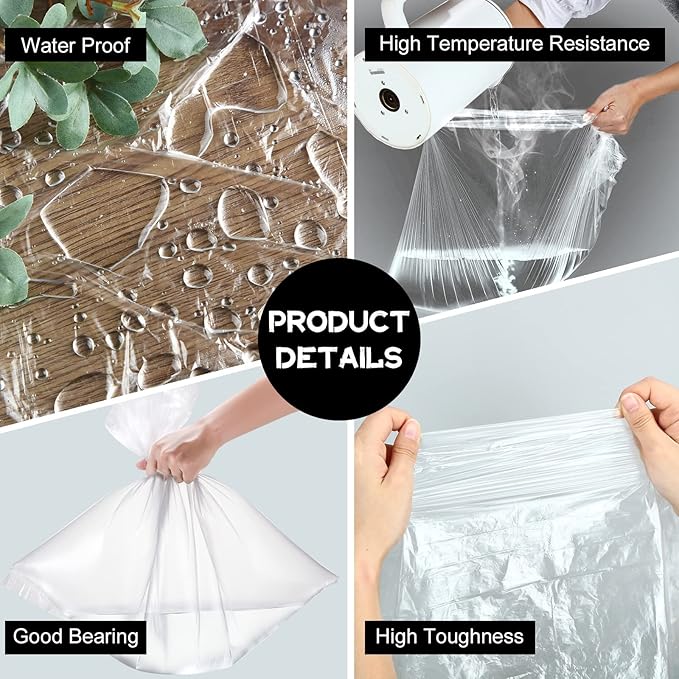 100 Pcs Disposable Foot Tub Liner Portable Bath Bags Plastic Pedicure Spa Bags Thin Large Foot Bath Liners Disposable Spa Hotel Home Use, 25 x 23 Inches