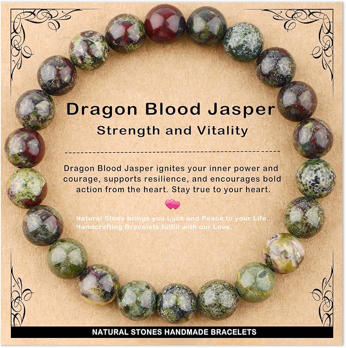 AD Beads 4mm6mm8mm10mm Handmade Bracelet - Natural Gemstone for Peace and Tranquility - Meditation, Yoga, Healing and Energy Gift for Unisex