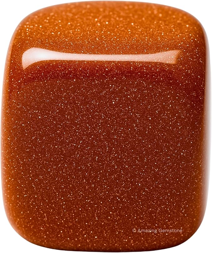 Amazing Gemstone Red Goldstone Crystals and Healing Stones Tumbled - 1000+ Carats Red Goldstone Stone, Natural Healing Stones for Energy Balance, Stress Relief - Premium Polished Gems Rocks