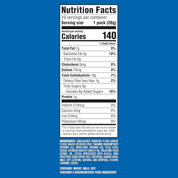 CHIPS AHOY! Mini Original Chocolate Chip Cookies, 10 Snack Packs