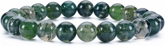 Cherry Tree Collection - Small, Medium, Large Sizes - Gemstone Beaded Bracelets For Women and Men - 8mm Round Beads