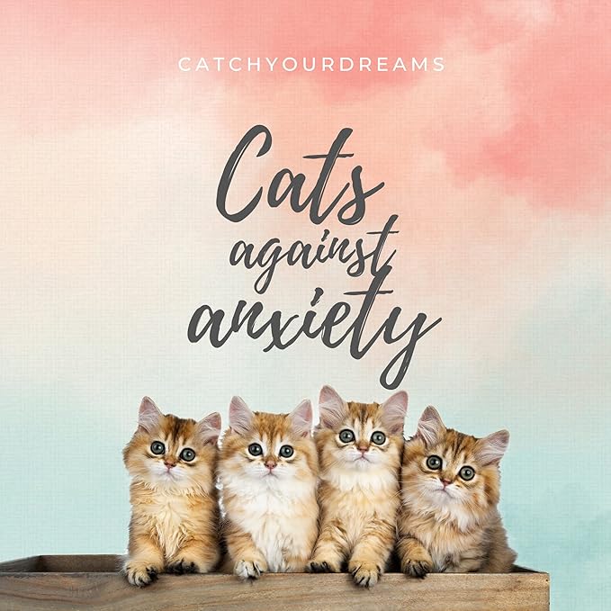 Cats Against Anxiety Cards - 50 Cards by Catchyourdreams for Self Esteem and Stress, Affirmations for Anxiety Emotions Cat Gift for Women Men (Cats Against Anxiety)