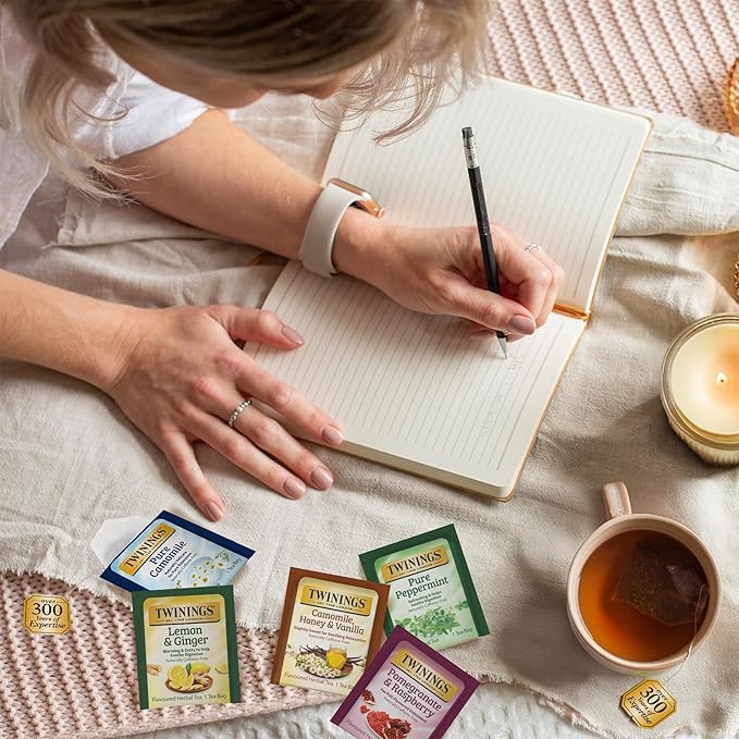 Twinings Herbal Tea Variety Pack, 20 Count (Pack of 1), Formerly Assorted Herbal, Includes 5 Flavours, Naturally Caffeine-Free, Enjoy Hot or Iced, 20 Teabags