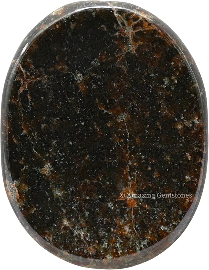 Amazing Gemstone Garnet Worry Stone Crystals and Healing Stones - Stones for Stress Relief - Piedra Crystal Fidget for Meditation, Relaxation - Unique Stocking Stuffers and Birthday Gift