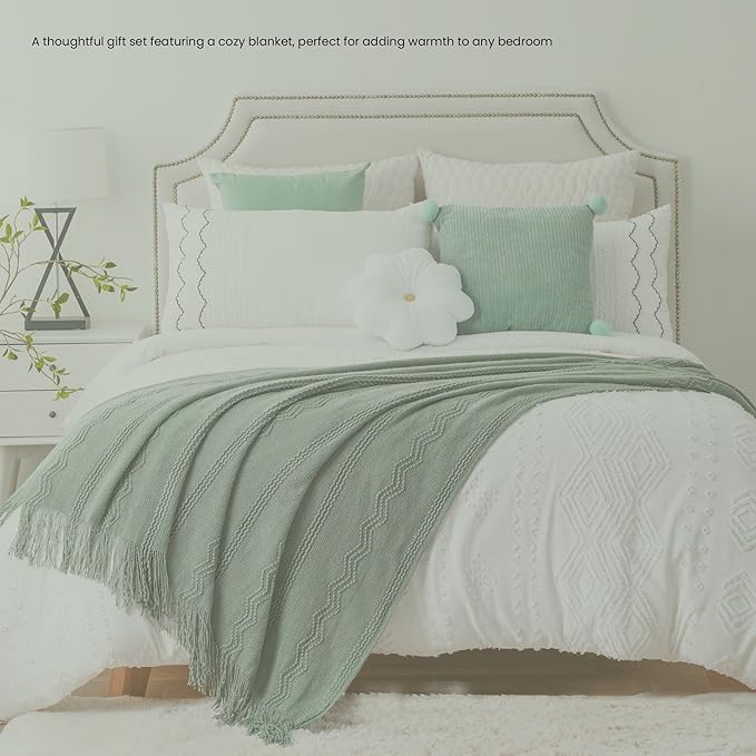 Get Well Soon Gift Baskets for Women&Men- Self Care Package - After Surgery/Sympathy/Relaxation Gifts /,Thinking of You/Grief/Bereavement/Miscarriage Gifts for Women (Grey Green)