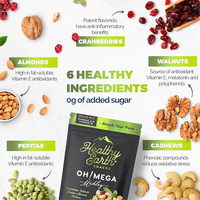 Mixed Nuts Unsalted | Trail Mix | Trail Mix without Peanuts | Sugar Free Snacks | Gourmet Snacks, Protein Snacks, Gluten Free, No Preservatives, High Fiber Snacks (Three Pack Bundle)