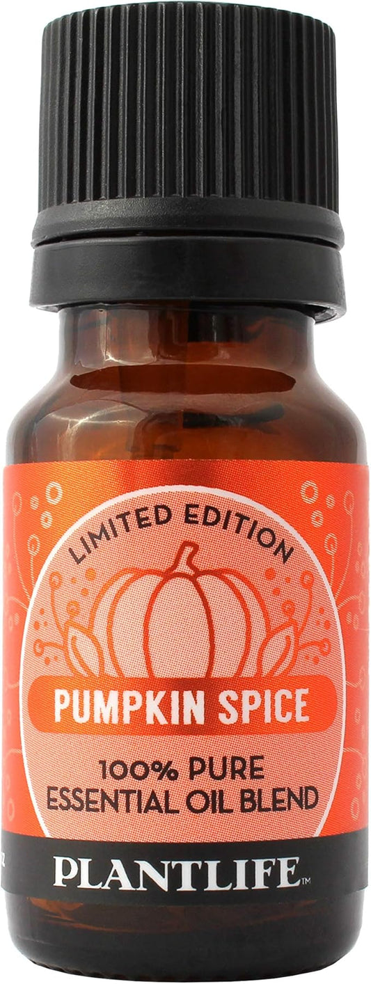 Plantlife Pumpkin Spice Aromatherapy Essential Oil Blend - Straight from The Plant 100% Pure Therapeutic Grade - No Additives or Fillers - Made in California 10 ml
