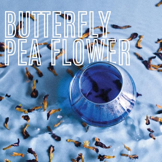 Organic Positively Botanicals Company, Butterfly Pea Flower, Herbal Tea Loose Leaf Botanical, 4 Ounce