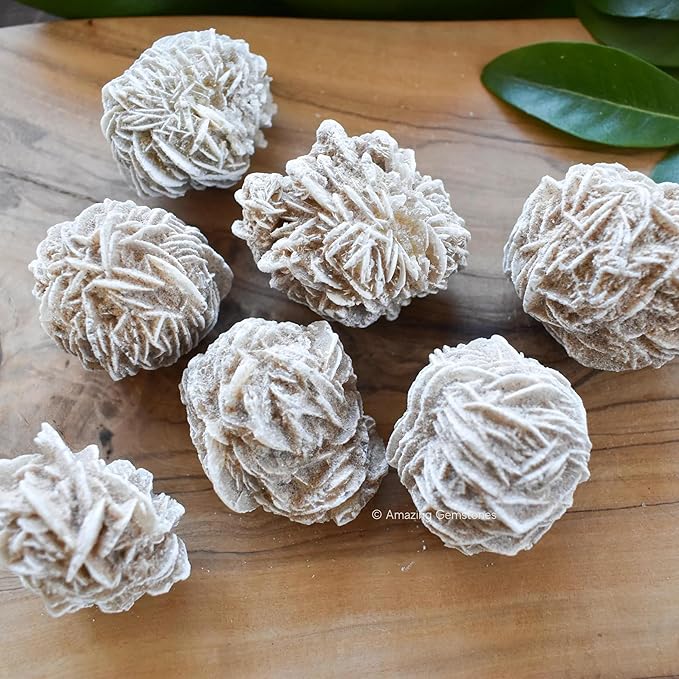 Amazing Gemstone Desert Rose Raw Crystals and Healing Stones, Natural Rocks for Tumbling - DIY Raw Stones and Crystals, 2 Pieces