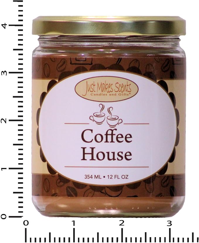 Coffee House Scented Soy Blend Candle | Fresh Coffee Smell | Hand Poured in The USA (12 oz)