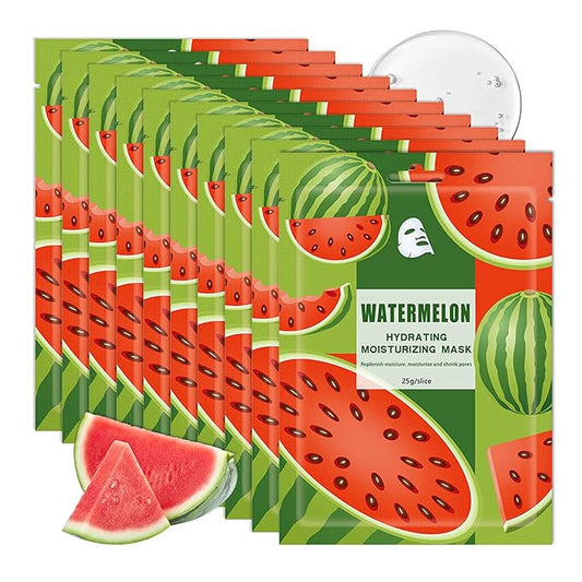 10PCS Hydrating Facial Sheet Mask,Moisturizing Face Masks Skincare Gift Set,Long Lasting Face Mask Skin Care & Facial Mask Kit for All Skin Types 02