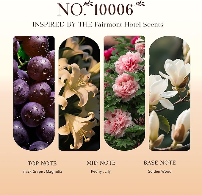 Hotel Diffuser Oils Gift Set, Joosing Hotel Scent Essential Oils 4 x 30ml Large Bottles (4 Fl Oz Total), Premium Fragrance Oil No. 10006 The Fairmont for Aromatherapy Diffusers and Humidifiers