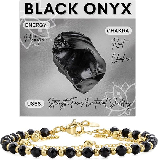 Farfume Crystal Bracelet Beaded Bracelets for Women 4mm Natural Stone Beads Gemstone Handmade Anxiety Jewelry Gifts