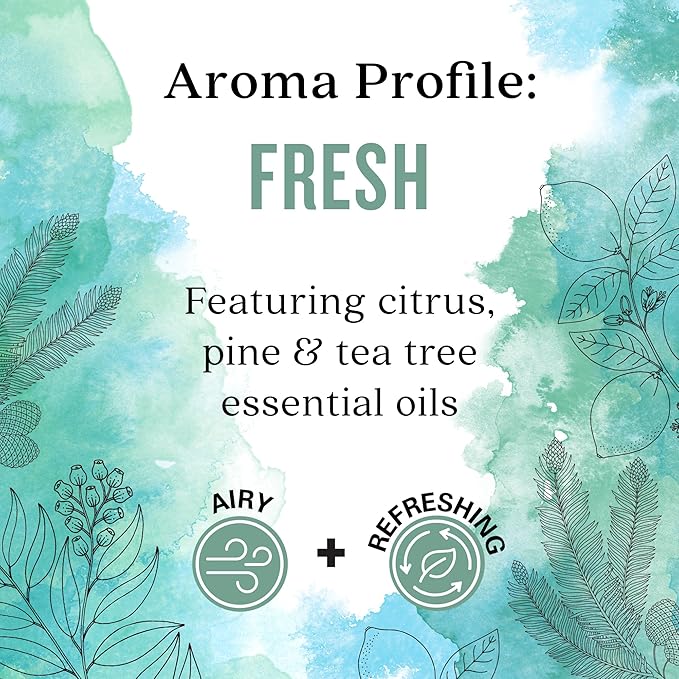 Aura Cacia Fresh Home Essential Oil Kit - Light Aroma, No Synthetic Fragrances