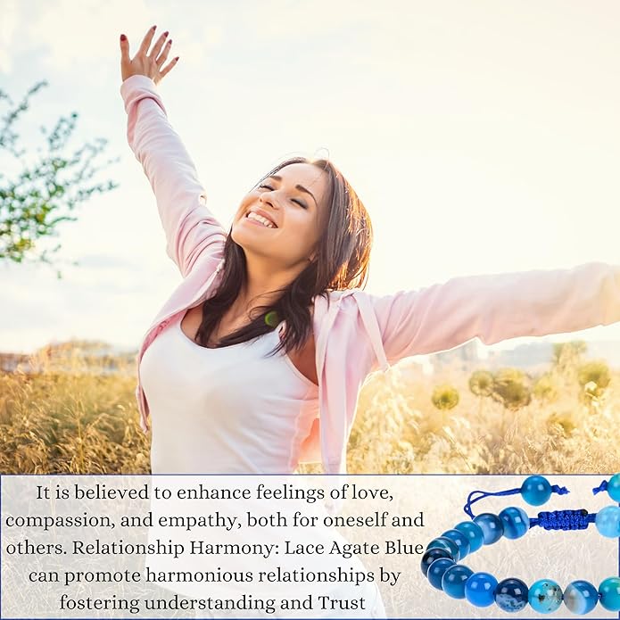 Energy Protection Crystal Handmade Adjustable Bead Bracelet Perfect for Men, Women’s Gift - Gemstone Healing Stretch Bracelet Pulsera Para Hombre Mujer Stocking Stuffer