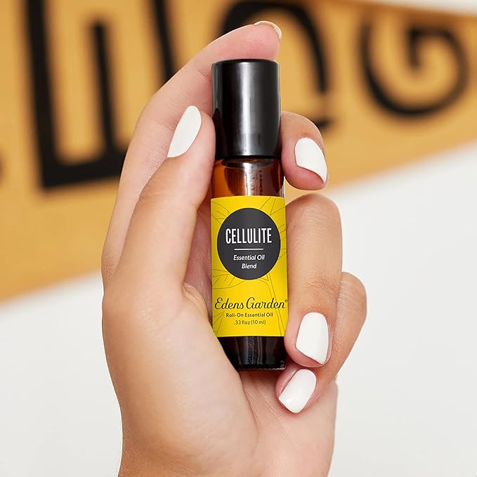 Edens Garden Cellulite Essential Oil Roll-On Blend- 100% Pure Premium Grade, Natural, Therapeutic, Aromatherapy, Kid & Skin Safe, The Best for Body, Relaxation, Face Pre-Diluted 10 ml (.33 fl oz)