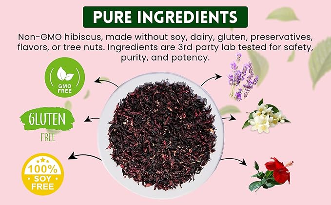 Attaya Natural Loose Hibiscus Flowers, Cut & Sifted 16oz | 100% Pure, Dried, Caffeine-Free | Antioxidant-Rich for Wellness & Relaxation.