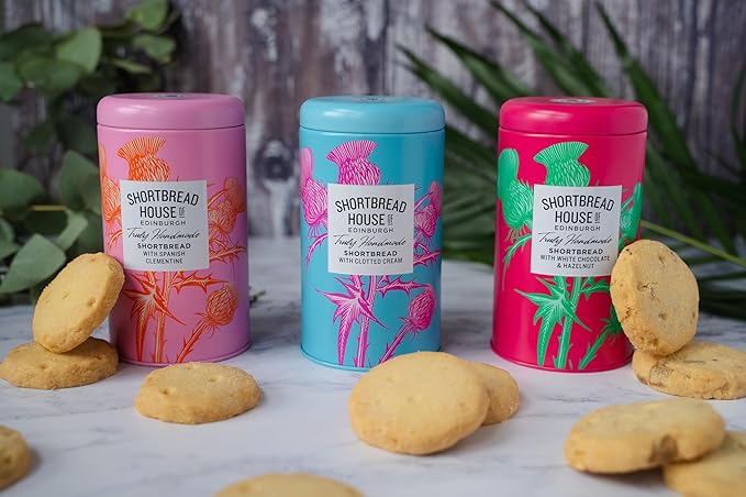 Shortbread House of Edinburgh White Chocolate & Hazelnut Shortbread Biscuits, Truly Handmade, 4.9 Ounce (Pack of 1)