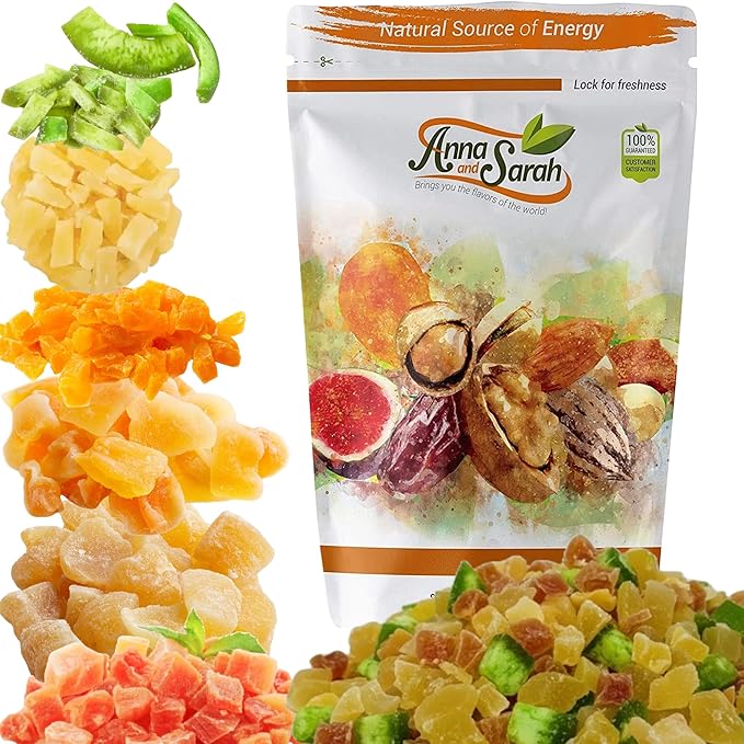Anna and Sarah 2 Lbs Tropical Dried 6 Fruit Mix In Resealable Bag, 32 Oz