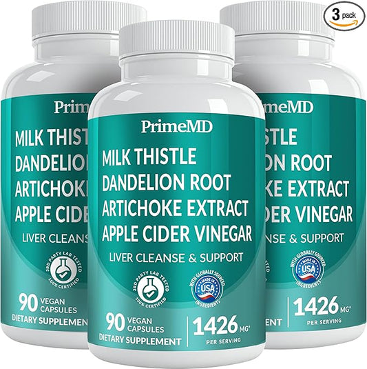 32-in-1 Liver Cleanse Detox and Repair with Milk Thistle, Silymarin, Artichoke Extract, Beetroot Powder - Gallbladder Supplement with Active Liver Health Formula - 1426mg (90ct, Pack of 3)
