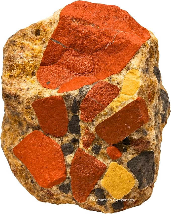 Amazing Gemstone 2 Pieces Spotted Jasper Raw Crystals and Healing Stones, Natural Rocks for Tumbling and DIY Raw Stones and Crystals