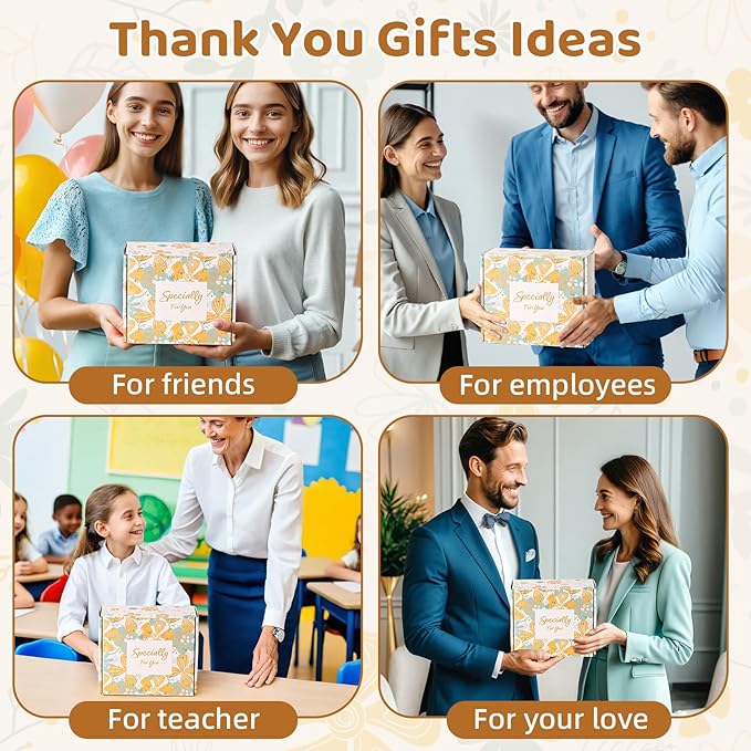 EXTALOW Thank You Gifts for Women,10PCS Teacher Appreciation Gifts,Birthday Gift Basket,Employee Appreciation Gift for Coworkers WomenTeachers Friends Mom Her Boss Nurse Secretary with Thanks Cards