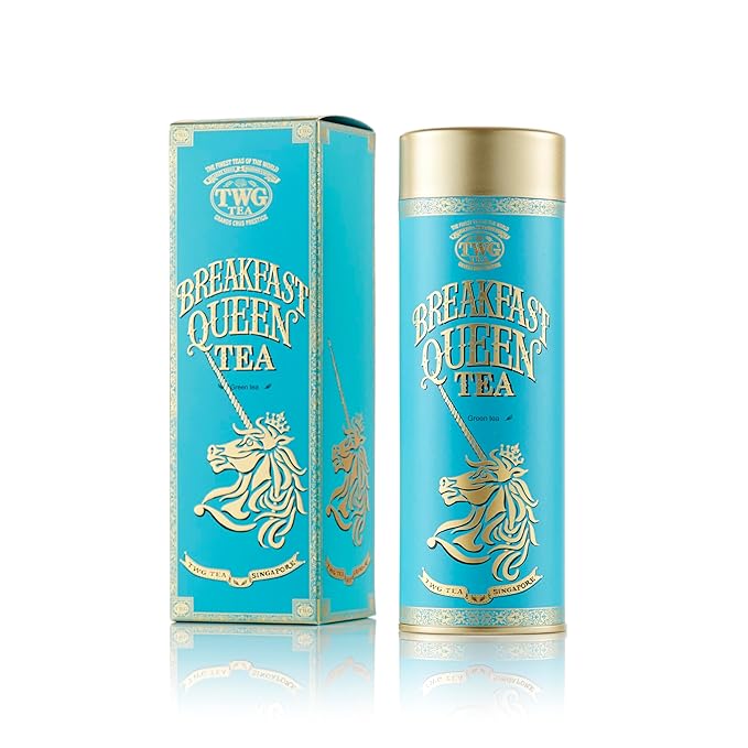 TWG Tea | Breakfast Queen Tea | Green Tea | Rose Petals | Haute Couture Tin, 100g | Gift Set