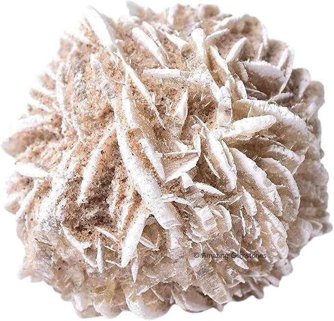 Amazing Gemstone Desert Rose Raw Crystals and Healing Stones, Natural Rocks for Tumbling - DIY Raw Stones and Crystals, 2 Pieces