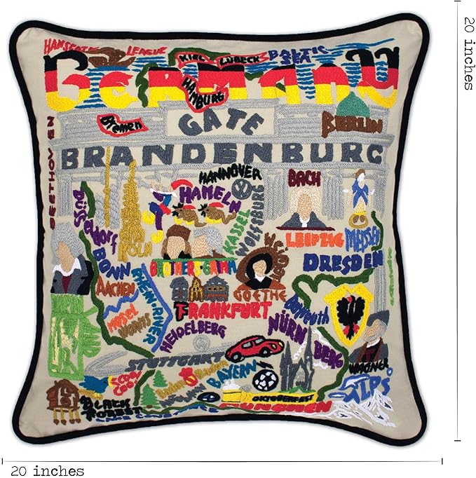 Catstudio Germany Embroidered Decorative Throw Pillow