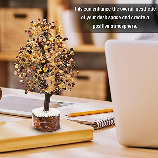 Amazing Gemstone Crystals and Healing Stones Birthday Gifts for Women - Mookaite Crystal Tree of Life Home Decor Stocking Stuffers, Bookshelf, Room, Meditation Gift for Mom, Unique Birthday Gifts