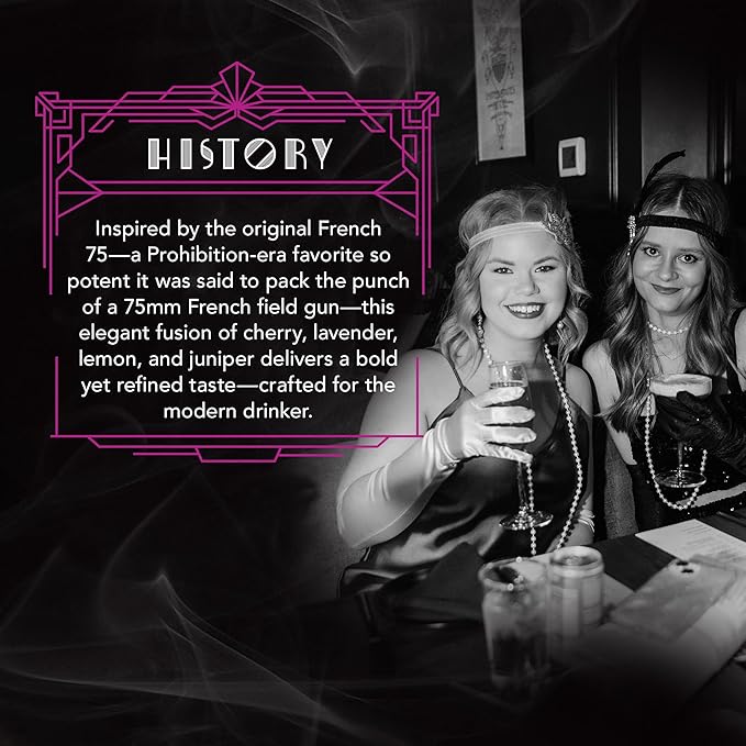 Blind Tiger Lavender French 75 8-Pack | Lavender, Cherry & Citrus Non-Alcoholic Sparkling Mocktail | Crafted with Natural Ingredients | Mixers, Cocktails, Mocktails | 8.4 fl oz Cans