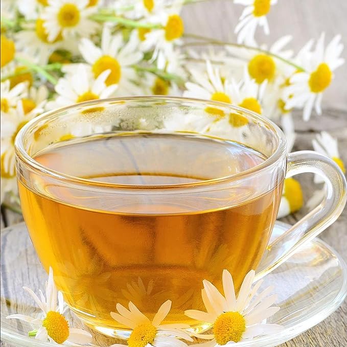 80g/2.82Oz Chamomile Tea bags, 50 Teabags - Pure & Natural Chamomile Flower Herbal Tea for Relaxation - Non-GMO - Caffeine-free