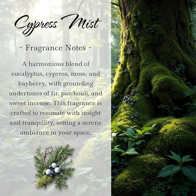 Innergy Third-Eye Chakra Crystal Infused Car Air Freshener - Portable 8 ml. Hanging Essential Oil Diffuser for Vehicle, Long-Lasting Fragrance, Eco-Friendly Design, Freshness On The Go!