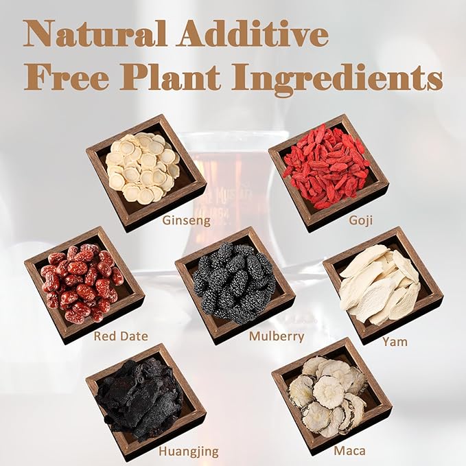 Kidney Tea Formula Ginseng Six Treasure Tea - Pure Natural Chinese Traditional Herbal Ginseng Six Treasure Kidney Detoxification Purification Tea Bag, Contains 7 Precious Ingredient Formulas (30 bags/1 Pack)