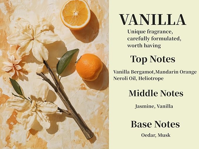 2Pack Vanilla Essential Oil Scented Automotive Air Freshener Set, Car Accessories Decoration Hanging Scented Car Diffuser for Men Women