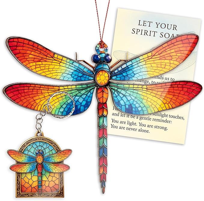 Dagonfly Ornament - Dragon Fly Gift for Women - Dragonfly Gifts - Dragonfly Ornaments - Christmas Ornament 2025 - Christmas Ornaments - White Elephant Gifts - Xmas Tree Hanging