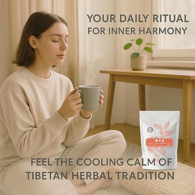 Herb Guru Cool Down Herbal Tea Bags – Herbal Heat Relief, Supports Inflammatory Response & Mood Balance with Isatis, Chrysanthemum, Honeysuckle & Licorice Root – Caffeine Free Tea, 0.88 Ounces