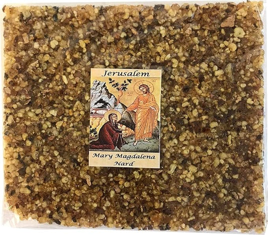 Holy Land Market Jerusalem Incense - Crushed & Sealed Flower Incense from The Holy Land, Nard Scent, 3.5 oz