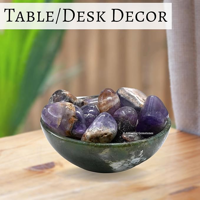 Amazing Gemstone Chevron Amethyst Crystals and Healing Stones Tumbled - 1 oz Chevron Amethyst Stone, Natural Healing Stones for Energy Balance, Stress Relief - Premium Polished Gems Rocks