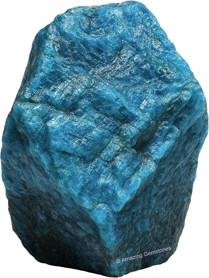 Amazing Gemstone Apatite Raw Crystals and Healing Stones, Natural Rocks for Tumbling - DIY Raw Stones and Crystals, 2 Pieces